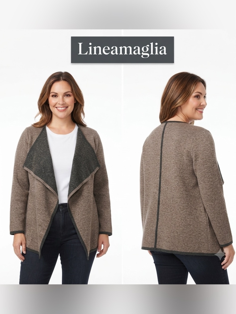 Lineamaglia Wool Blend Italy Cardigan Extra Large
